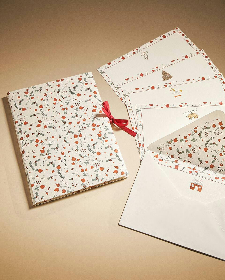 PACK OF CHILDREN’S POSTCARDS WITH CHRISTMAS BUNNY (PACK OF 6)