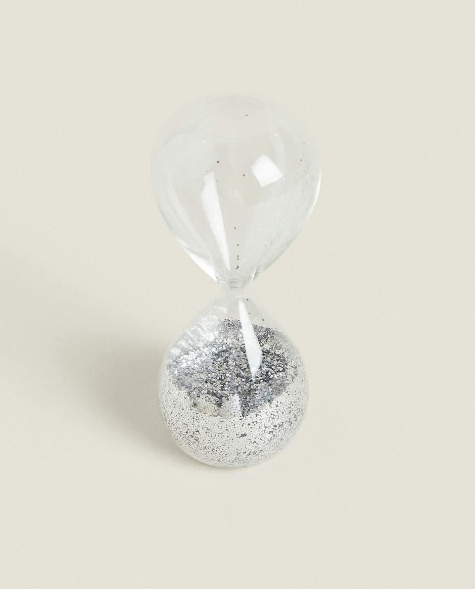 CHRISTMAS GLITTER HOURGLASS