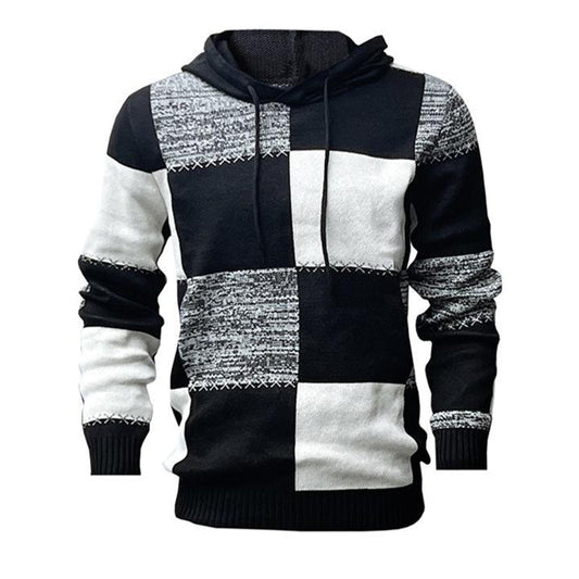 Sweat à capuche bicolore pour homme