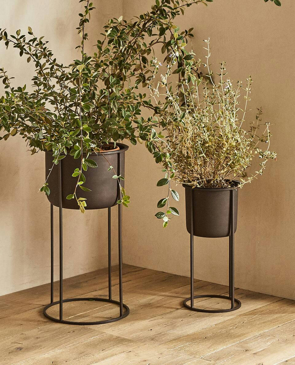 METALLIC FLOWERPOT