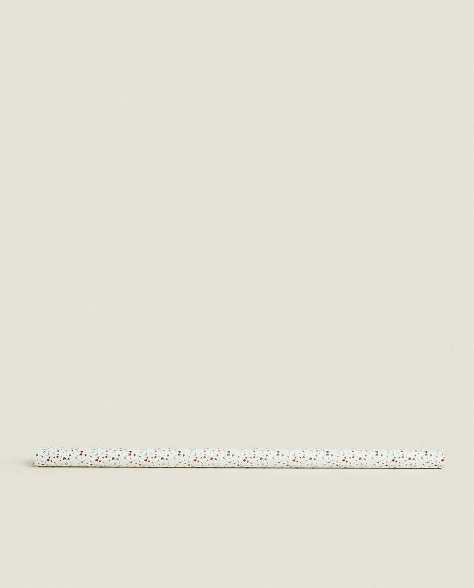 CHRISTMAS FLOWERS WRAPPING PAPER